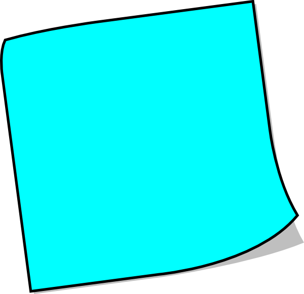 blue sticky note clip
