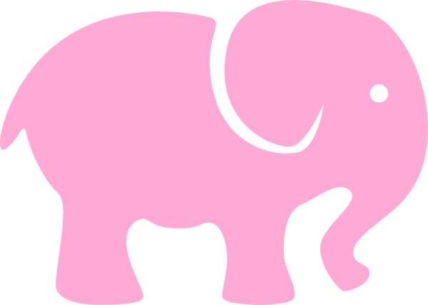 free pink elephant clip art - photo #5