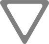 Grey Yield Sign Clip Art