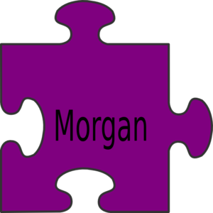 Blue Border Puzzle Piece Top Clip Art