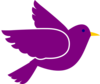 Purple Bird Clip Art