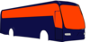 Bus Right Orange Clip Art