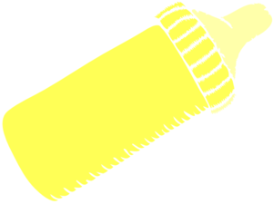 Baby Bottle Yellow Clip Art at Clker.com - vector clip art ...