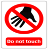 Do Not Touch, Indoor Percussion, 3-2013 Clip Art