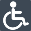 Wheelchair Icon Gray Clip Art