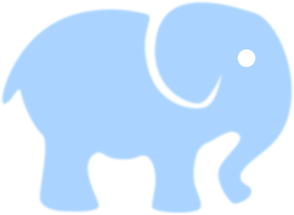 free blue elephant clipart - photo #4