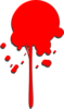 Red Paint Drop Clip Art