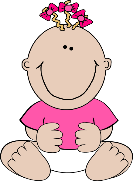 pink baby clipart free - photo #28