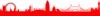 Red London Skyline Clip Art