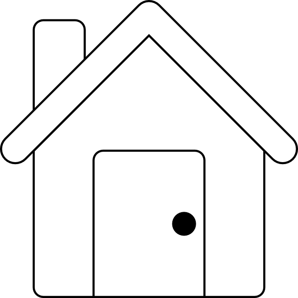 free clipart house outline - photo #1