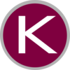 K Icon Purple And Gray Clip Art
