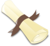 Brown Diploma Clip Art