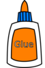 Color Glue Bottle Clip Art