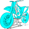 Blue Yed Moto 2 Clip Art