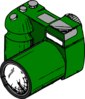 Green Camera Clip Art
