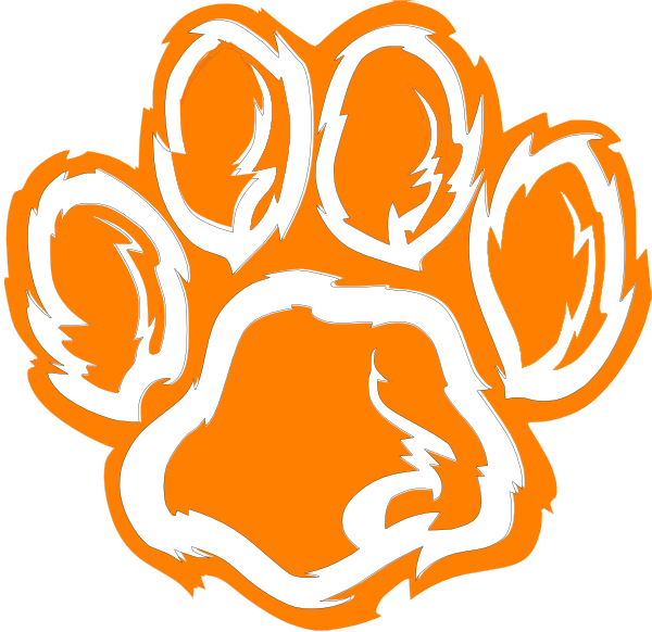 tiger footprints clipart - photo #31