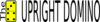 Upright Domino Logo Clip Art