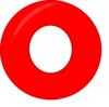 Red Circle, White Circle Inside Clip Art