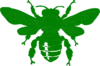 Green Bee Clip Art