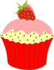 Strawberry Cupcake Clip Art