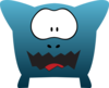 Blue Monster  Clip Art