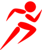 Red Runner Clip Art