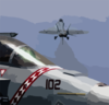 An F/a-18f Super Hornet Lifts Off The Deck Of Uss John C. Stennis (cvn 74) As Another Super Hornet Is Seen In The Foreground. Clip Art