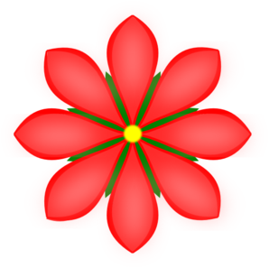 Red Flower Clip Art at  - vector clip art online, royalty free &  public domain