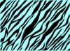 Zebra Stripes Blue Clip Art