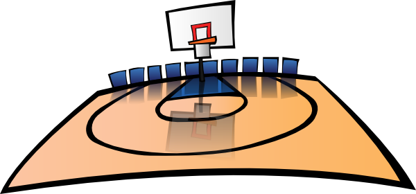 clip art basketball court