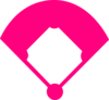 Baseball Field Pink Clip Art