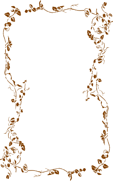 Vine Border In Brown Clip Art at Clker.com - vector clip art online