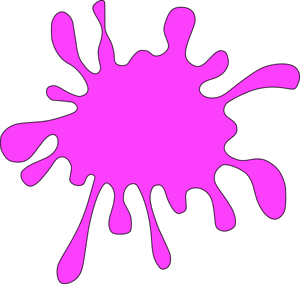 Magenta Splash clip art