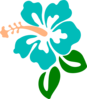 Hibiscus Blue Clip Art