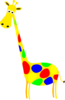 Giraffe Red Clip Art