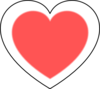 Red-heart-2 Clip Art