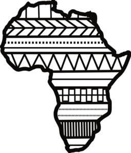 Africa Outline Complete 3 Clip Art