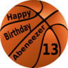 Happy Birthday Basketball Ab Re Clip Art