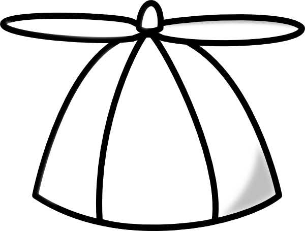Blank Propeller Hat Clipart Clip Art at Clker.com - vector clip art