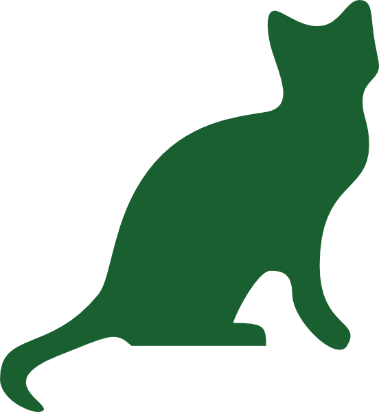 green cat clipart - photo #8