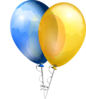 Two Balloons Clip Art