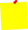 Yellow Post It Clip Art