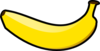 Horizontal Banana Clip Art