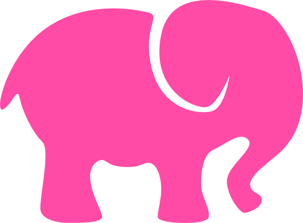 clip art pink elephant - photo #12