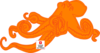 Orange Ocotopus Clip Art