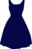 Blue Dress Clip Art
