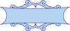 Blue Scroll Banner Clip Art