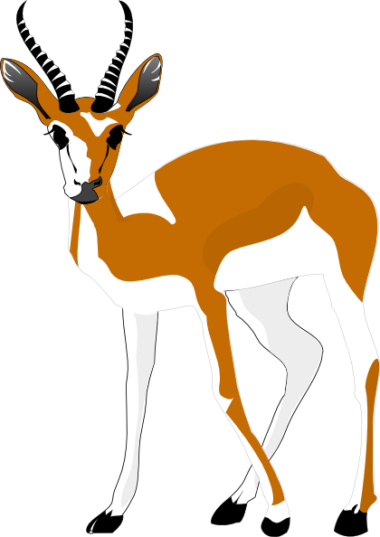 Antelope Clip Art at Clker.com - vector clip art online, royalty free