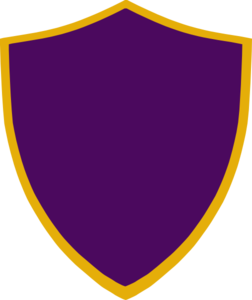 Gold And Purple Shield Clip Art