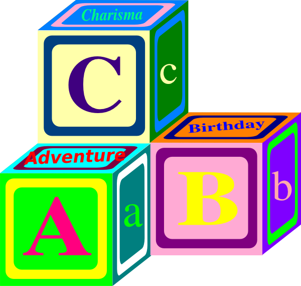 free clipart abc blocks - photo #13